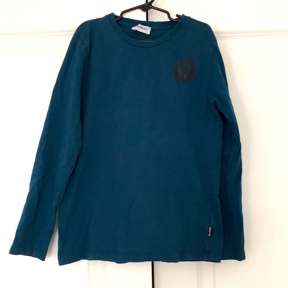 Bikkembergs boys blue logo tshirt size12 yrs